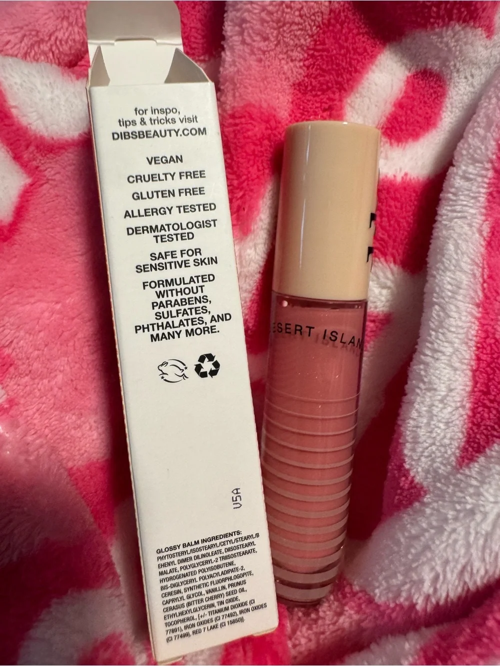 Dibs Go To Glossy Balm – Effortless Pink New In Box